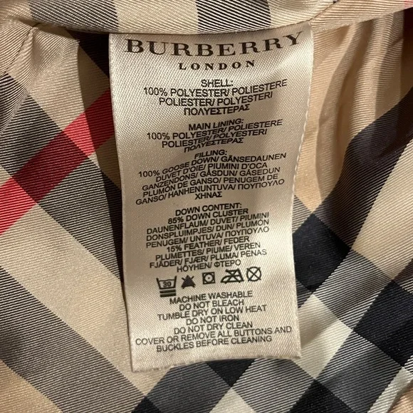 Burberry Black Hooded Puffer Coat - Picture 6 of 10